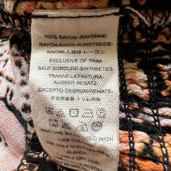 Free People Wild And Free Cropped Blouse Size Medium EUC - Picture 8 of 9